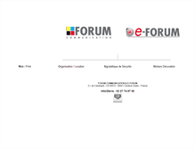 Tablet Screenshot of forumcommunication.fr